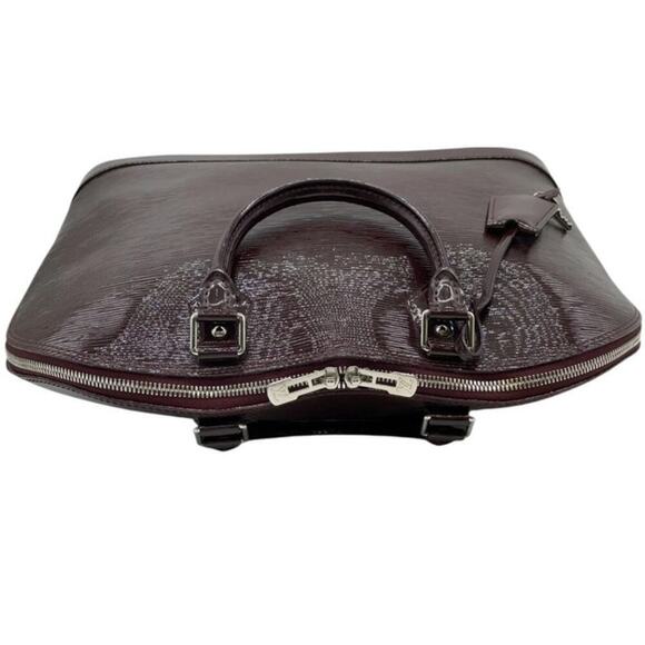 Louis Vuitton Epi Leather Alma GM Purple Handbag W/ Padlock Key and Dust Bag - Picture 6 of 16